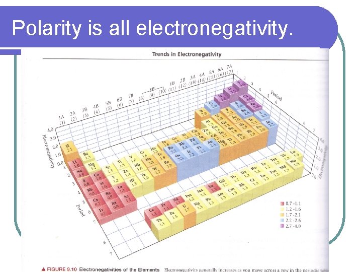 Polarity is all electronegativity. 