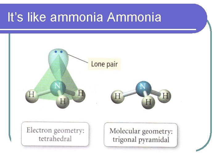 It’s like ammonia Ammonia 