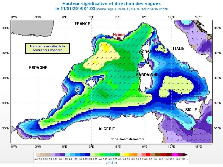 FRANCE Hyères Tournez la molette de la souris pour avancer CORSE ITALIE ESPAGNE SARDAIGNE