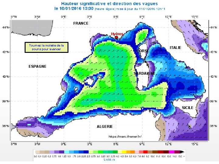 FRANCE Hyères Tournez la molette de la souris pour avancer CORSE ITALIE ESPAGNE SARDAIGNE