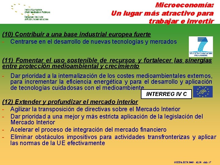 Microeconomía: Un lugar más atractivo para trabajar e invertir (10) Contribuir a una base