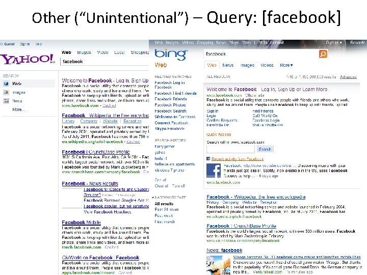Other (“Unintentional”) – Query: [facebook] 