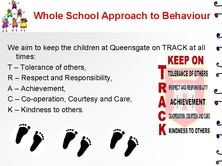 Whole School Approach to Behaviour We aim to keep the children at Queensgate on