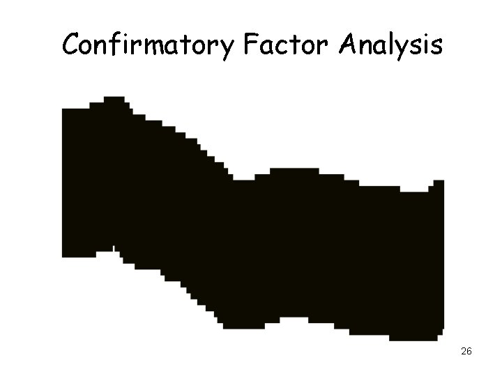 Confirmatory Factor Analysis 26 Confirmatory Factor Analysis 26