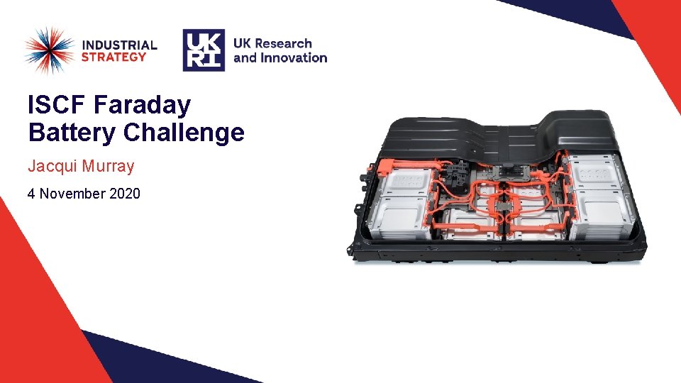 ISCF Faraday Battery Challenge Jacqui Murray 4 November 2020 