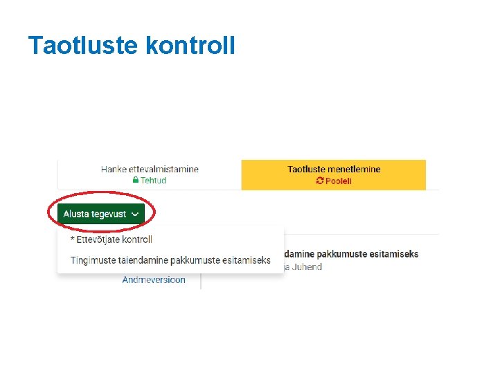 Taotluste kontroll 