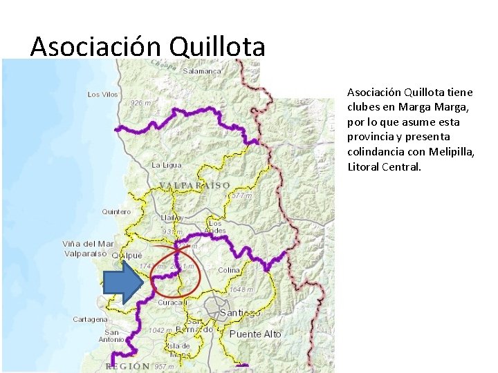 Asociación Quillota tiene clubes en Marga, por lo que asume esta provincia y presenta