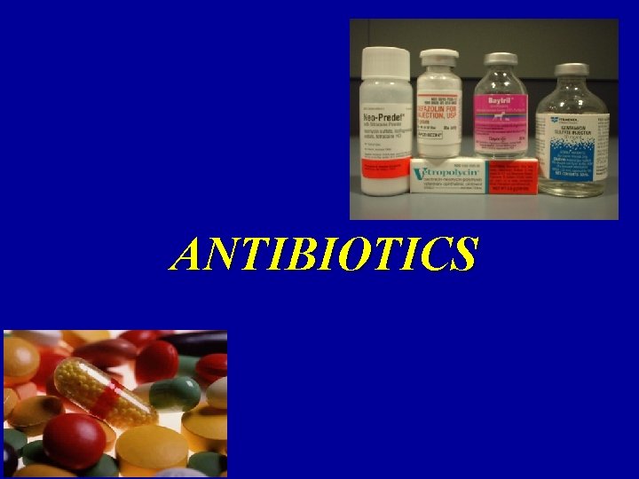 ANTIBIOTICS 