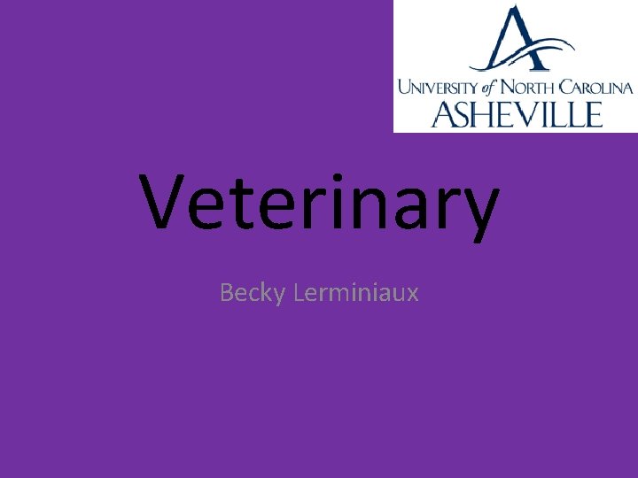 Veterinary Becky Lerminiaux 