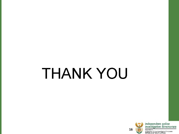 THANK YOU 16 THANK YOU 16