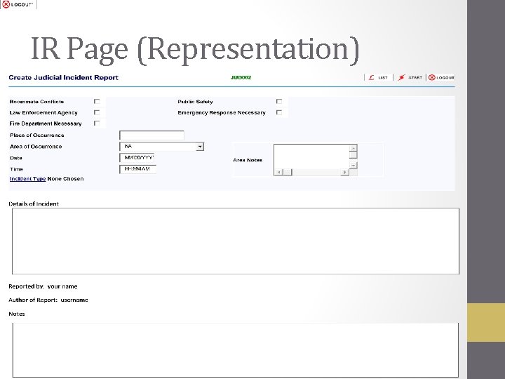IR Page (Representation) 