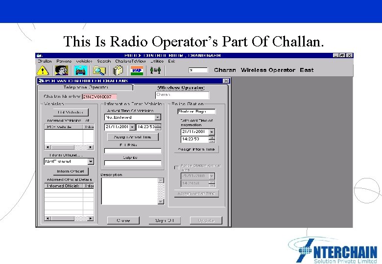 This Is Radio Operator’s Part Of Challan. Partner Logo Here 