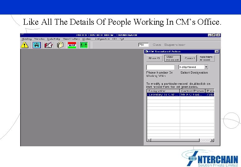 Like All The Details Of People Working In CM’s Office. Partner Logo Here 