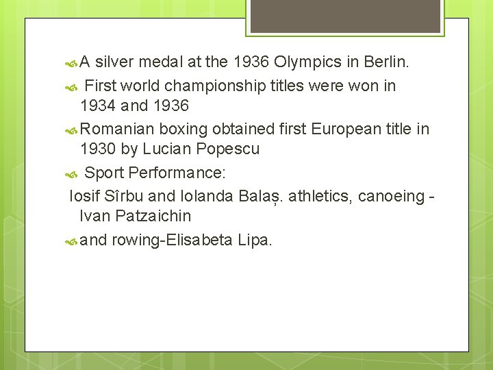  A silver medal at the 1936 Olympics in Berlin. First world championship titles