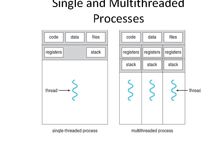 Single and Multithreaded Processes 