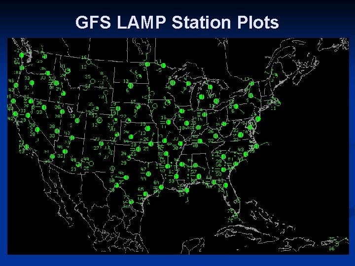 GFS LAMP Station Plots 