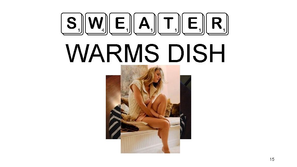 SWEATER WARMS DISH 15 