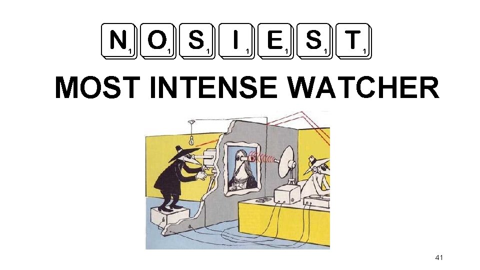 NOSIEST MOST INTENSE WATCHER 41 