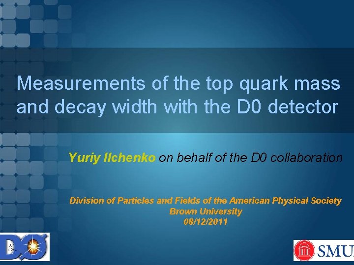 Measurements of the top quark mass and decay width with the D 0 detector