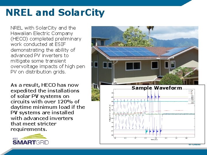 NREL and Solar. City NREL with Solar. City and the Hawaiian Electric Company (HECO)