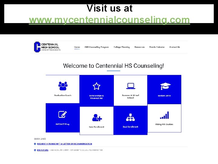 Visit us at www. mycentennialcounseling. com 