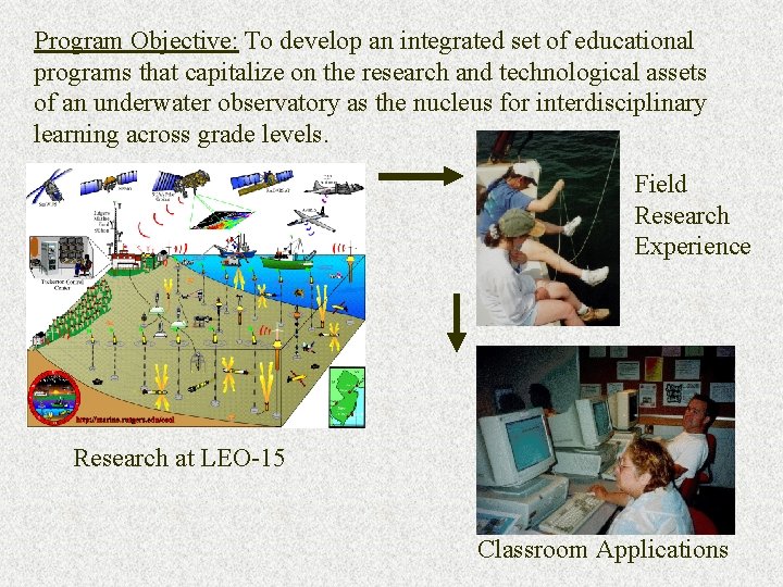 Program Objective: To develop an integrated set of educational programs that capitalize on the