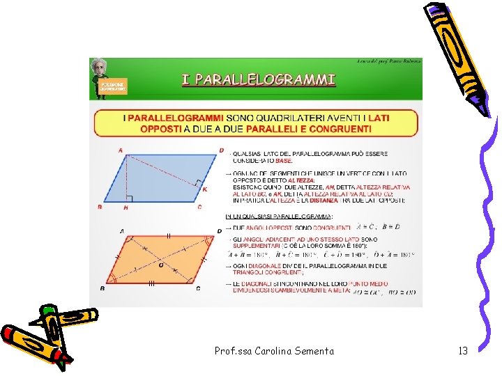 Prof. ssa Carolina Sementa 13 