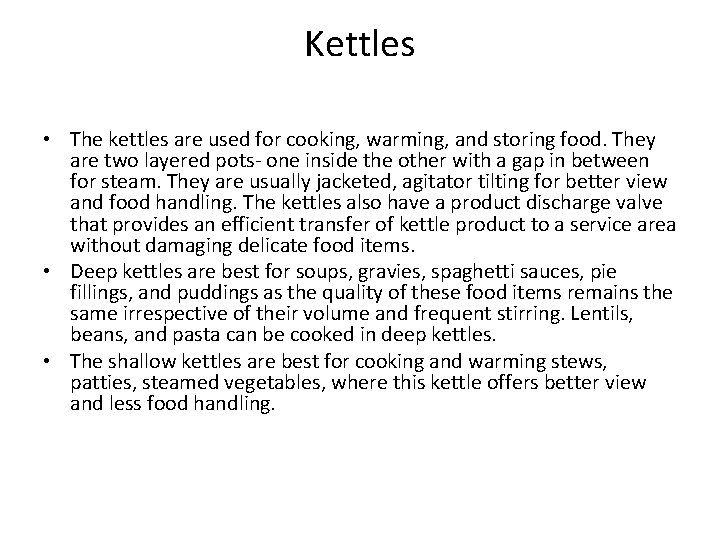 Kettle Operator Food Operations Kitchen Equipment Fuel Commercial kitchen equipment
