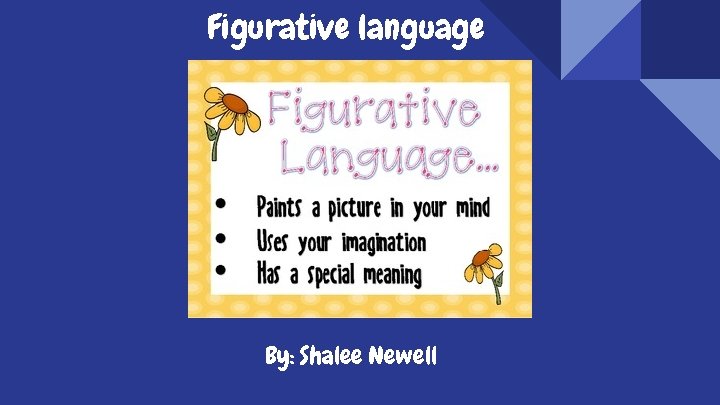 Figurative language By: Shalee Newell 