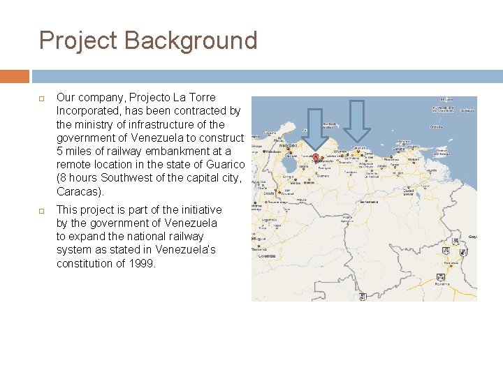 Project Background Our company, Projecto La Torre Incorporated, has been contracted by the ministry
