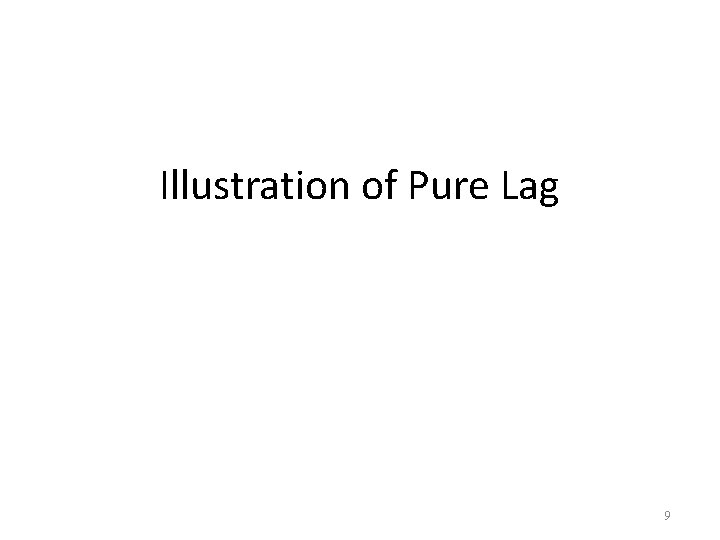 Illustration of Pure Lag 9 