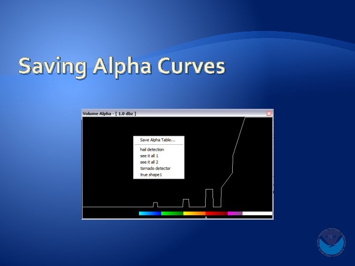 Saving Alpha Curves 