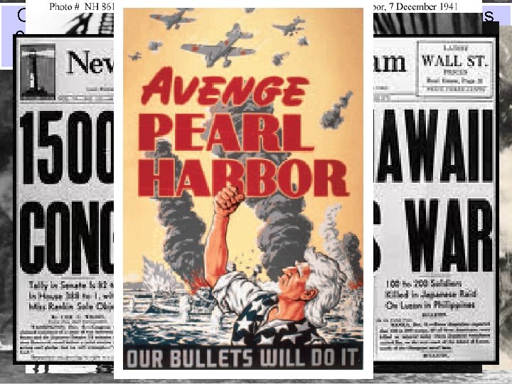 On Dec 7, 1941, the U. S. naval fleet in the Pacific was crippled On Dec 7, 1941, the U. S. naval fleet in the Pacific was crippled