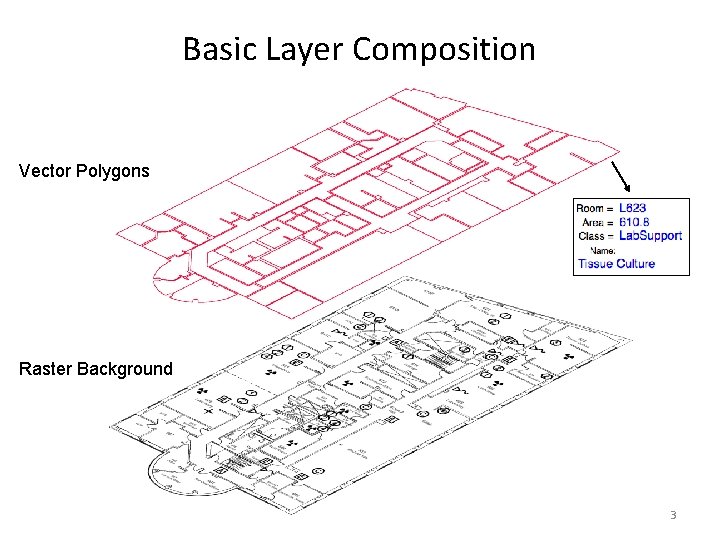 Basic Layer Composition Vector Polygons Raster Background 3 