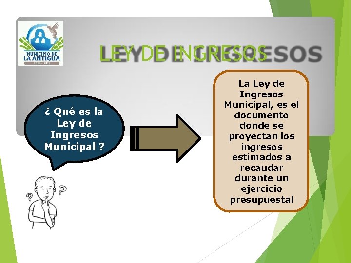 LEY DE INGRESOS ¿ Qué es la Ley de Ingresos Municipal ? La Ley