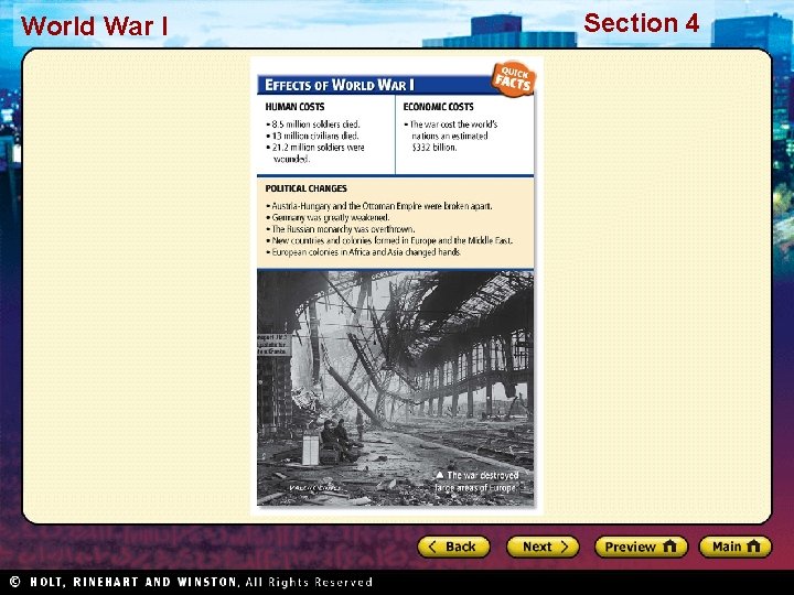 World War I Section 4 