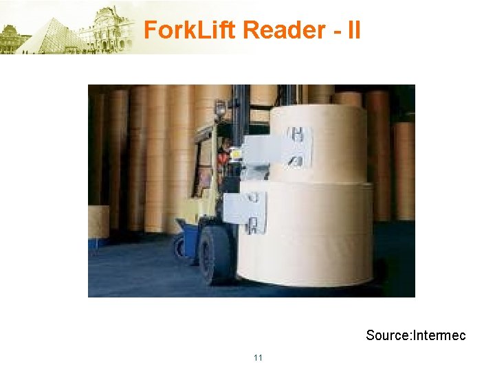 Fork. Lift Reader - II Source: Intermec 11 