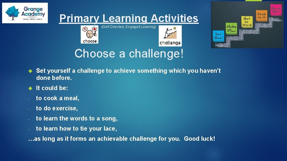 Personal Learning Activties Primary Learning Activities Communication life skills perspective taking