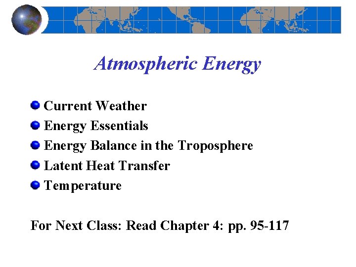 Atmospheric Energy Current Weather Energy Essentials Energy Balance in the Troposphere Latent Heat Transfer