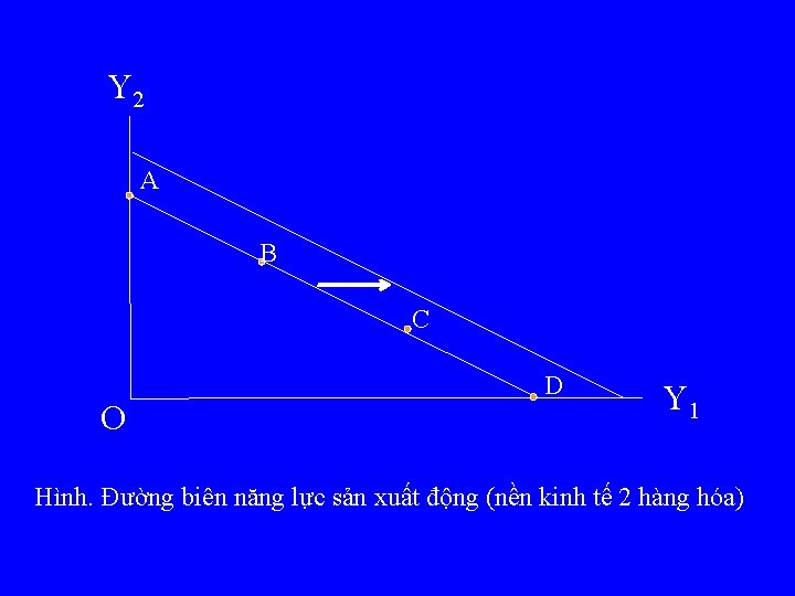 Y 2 A B C O D Y 1 Hình. Đường biên năng lực