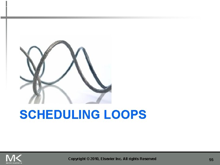 SCHEDULING LOOPS Copyright © 2010, Elsevier Inc. All rights Reserved 55 