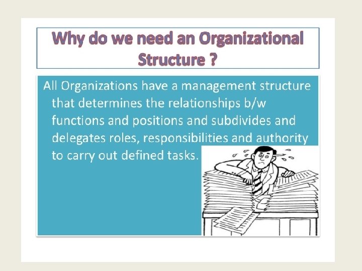 DEFINING ORGANIZATIONAL STRUCTURE AND DESIGN PRESENTED BY Abhigial