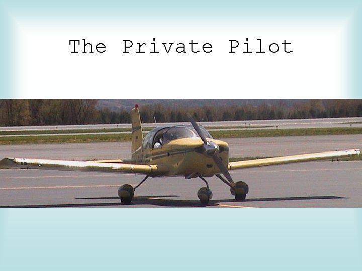 The Private Pilot 