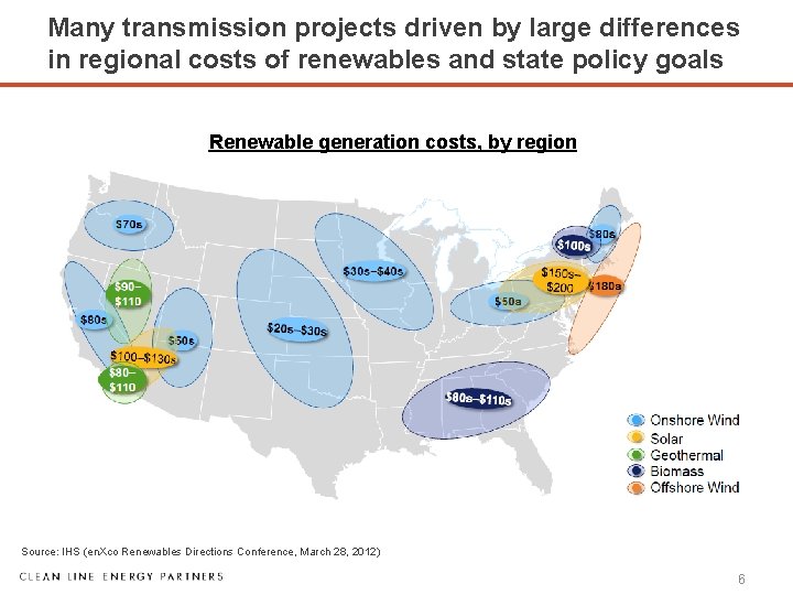 Many transmission projects driven by large differences in regional costs of renewables and state