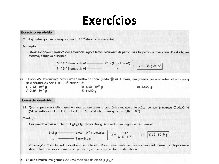 Exercícios 