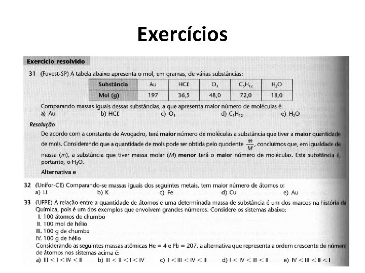 Exercícios 