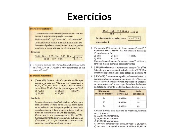 Exercícios 