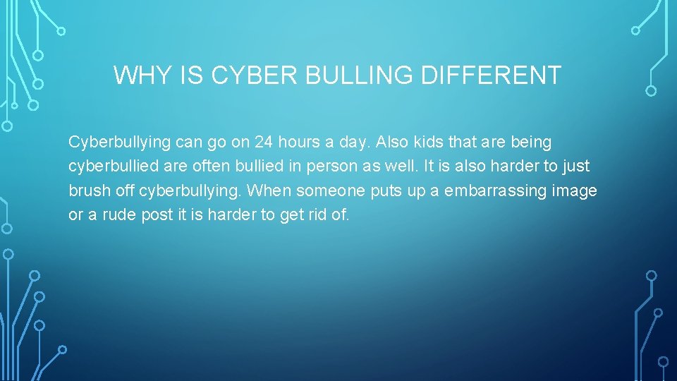 INTERNET SAFETY AND CYBERBULLYING WHAT IS CYBERBULLYING Cyberbullying