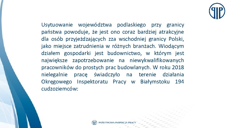 Usytuowanie województwa podlaskiego przy granicy państwa powoduje, że jest ono coraz bardziej atrakcyjne dla