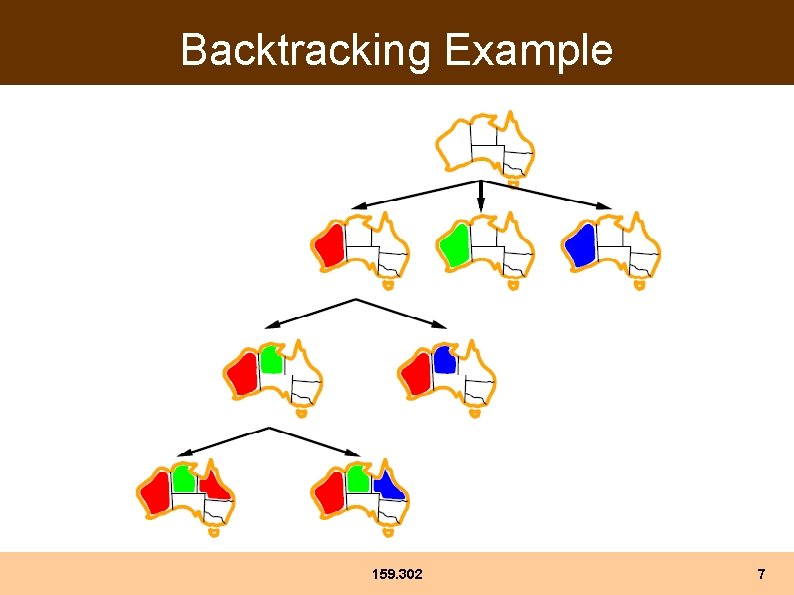 Backtracking Example 159. 302 7 Backtracking Example 159. 302 7